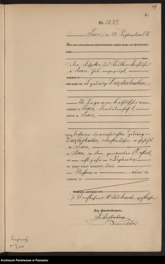 Obraz 20 z jednostki "Księga zgonów tom V"