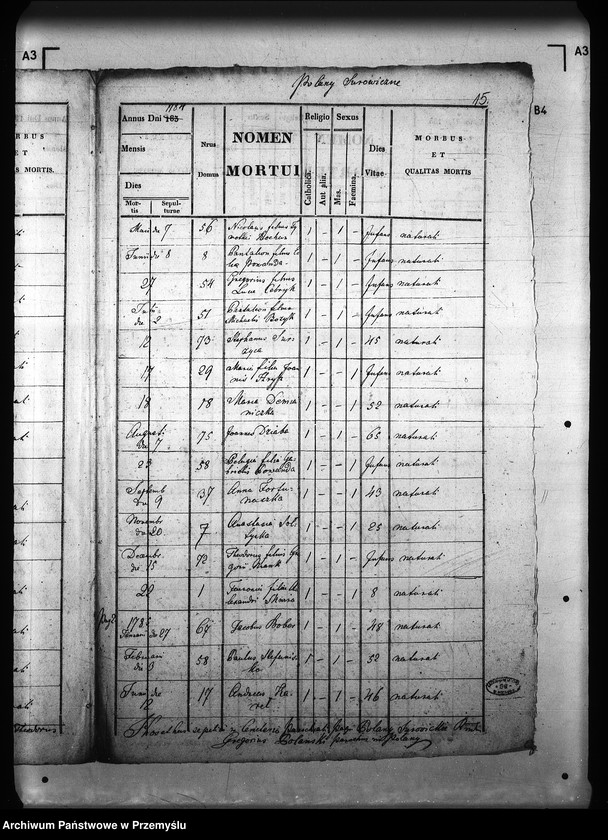 Obraz 19 z jednostki "[Kopie ksiąg metrykalnych parafii Polany Surowiczne z filią Wernejówka (dekanat Rymanów)]"