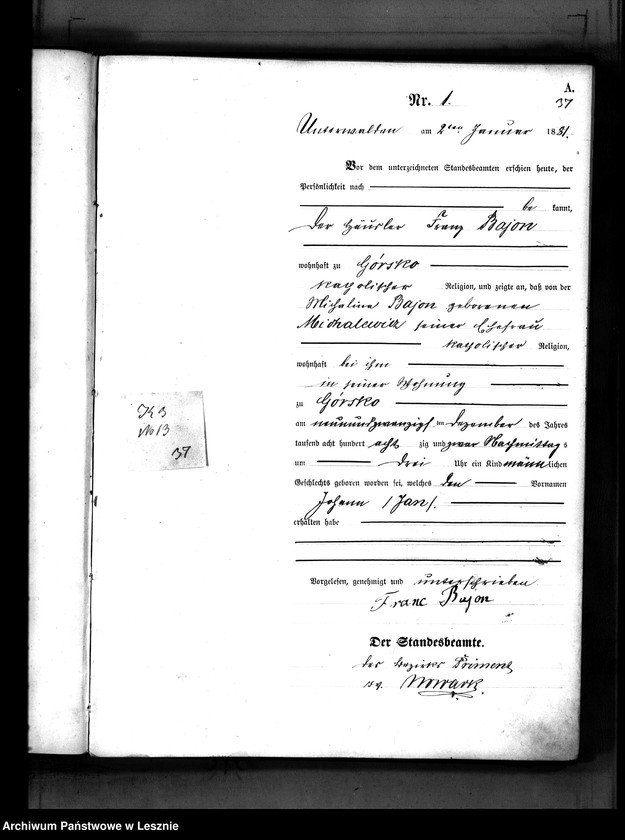 Obraz 4 z jednostki "[Księga urodzeń]"