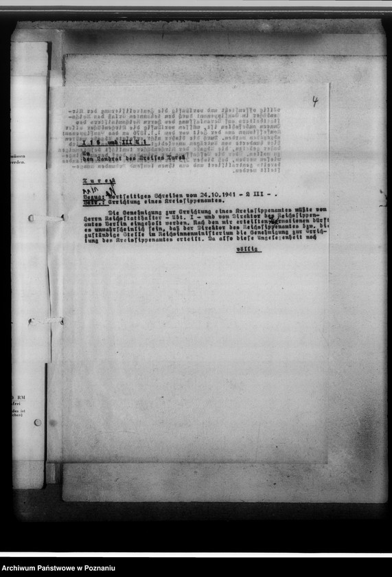 Obraz 8 z jednostki "[Korespondencja w sprawach organizacyjnych], Kreissippenamt Turek"