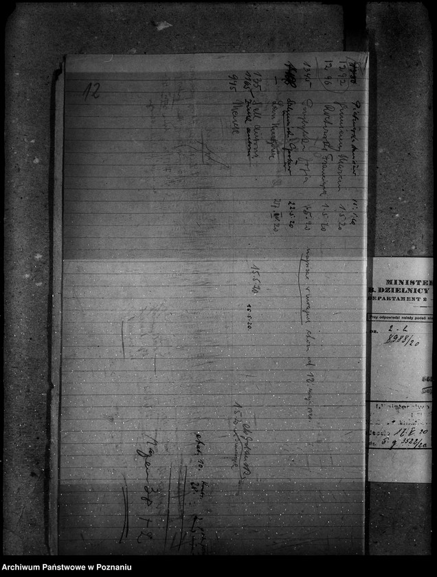 Obraz 17 z jednostki "Sprawy osobowe. Sprawozdania miesięczne stanu personelu departamentu"