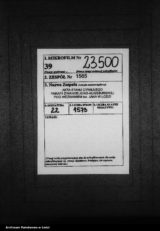 Obraz 2 z jednostki "Akta urodzeń, małżeństw i zgonów"