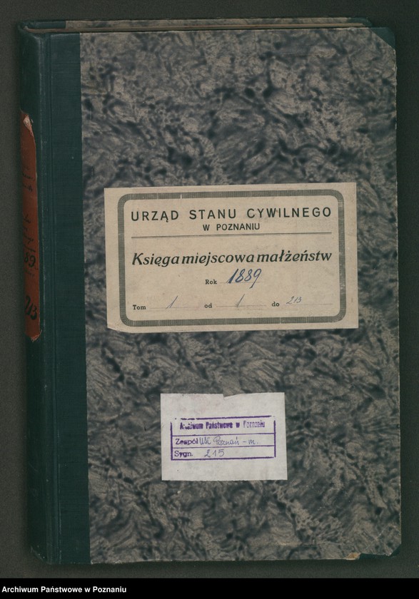 Obraz 2 z jednostki "Księga małżeństw t. I"