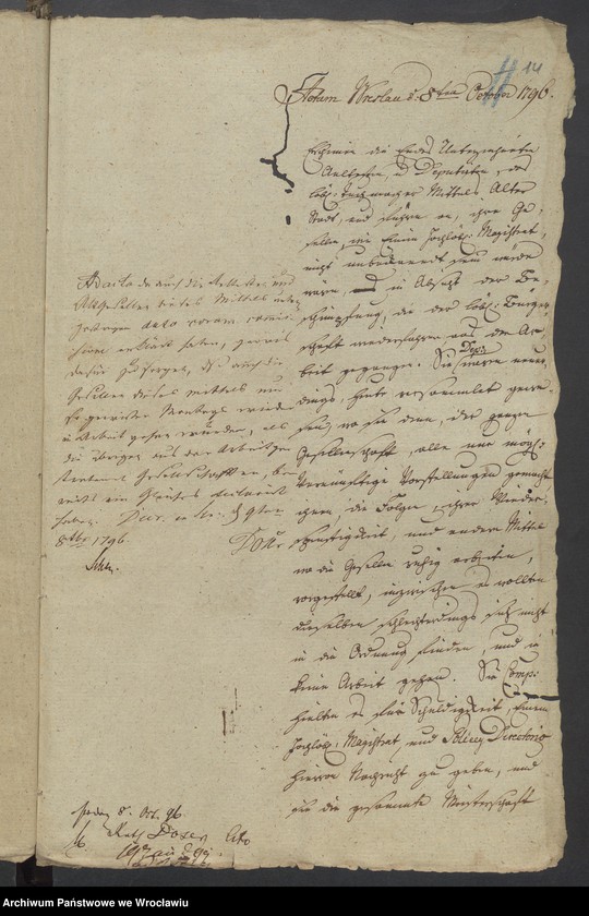 image.from.unit.number "Austand in der Stadt von 6 October 1796."