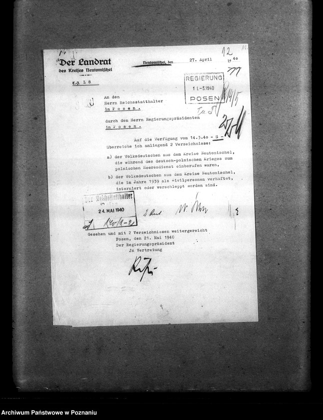 Obraz 16 z jednostki "Amtliche Meldungen Kreis Grätz (Grodzisk)"