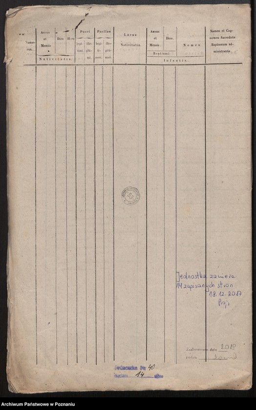 Obraz 10 z jednostki "Liber baptisatorum"