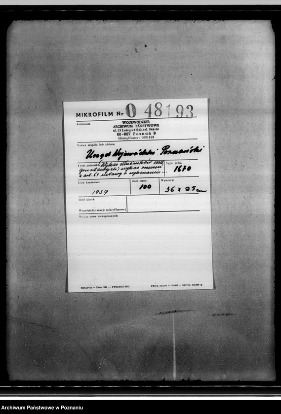 Obraz 2 z jednostki "/Wykaz dłużników osad gruntowych/ wykaz orzeczeń z art. 61 ustawy o wykonaniu reformy rolnej przekazanych do administracji P.B. Rolnego"