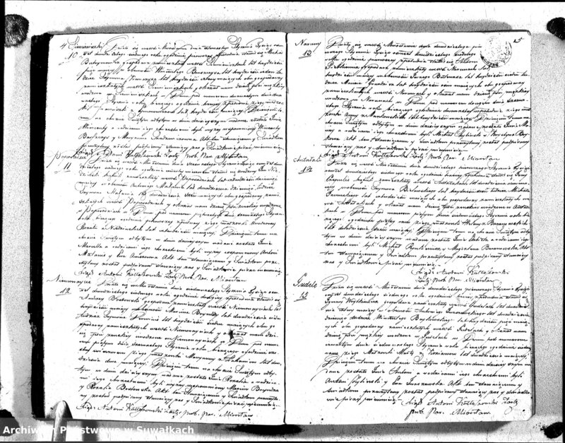 image.from.unit.number "Duplikat Aktów Urodzenia Zaślubienia i Zeyscia Katolików Parafii Mirosławskiey 1827 roku"
