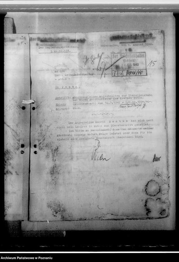 Obraz 19 z jednostki "Nazwiska 15 urzędników, ubiegających się o zatrudnienie w Kraju Warty"