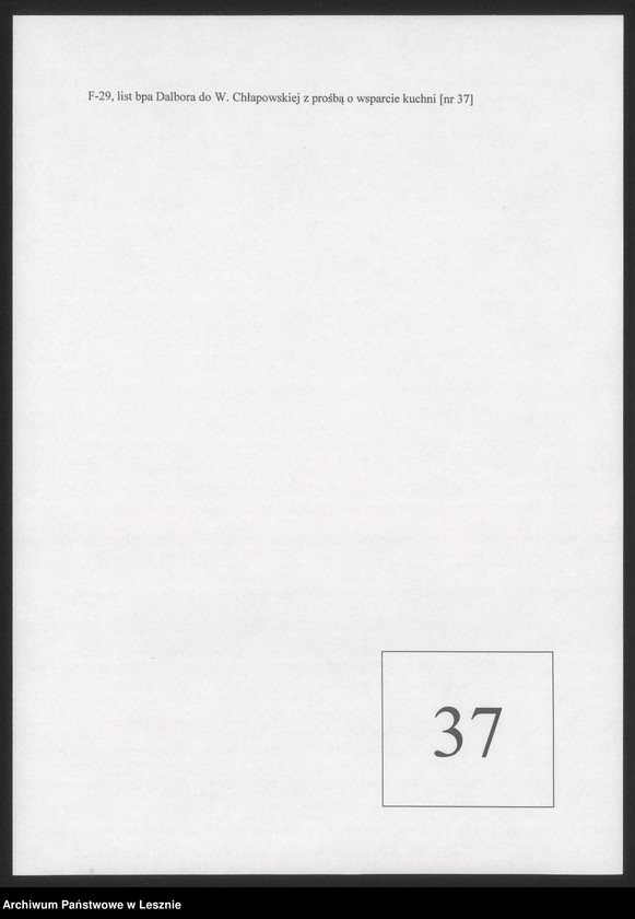 Obraz 1 z jednostki "List bpa Dalbora do Wandy Chłapowskiej"