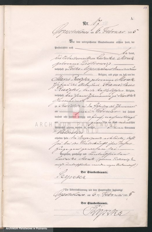 Obraz 20 z jednostki "Księga urodzeń"