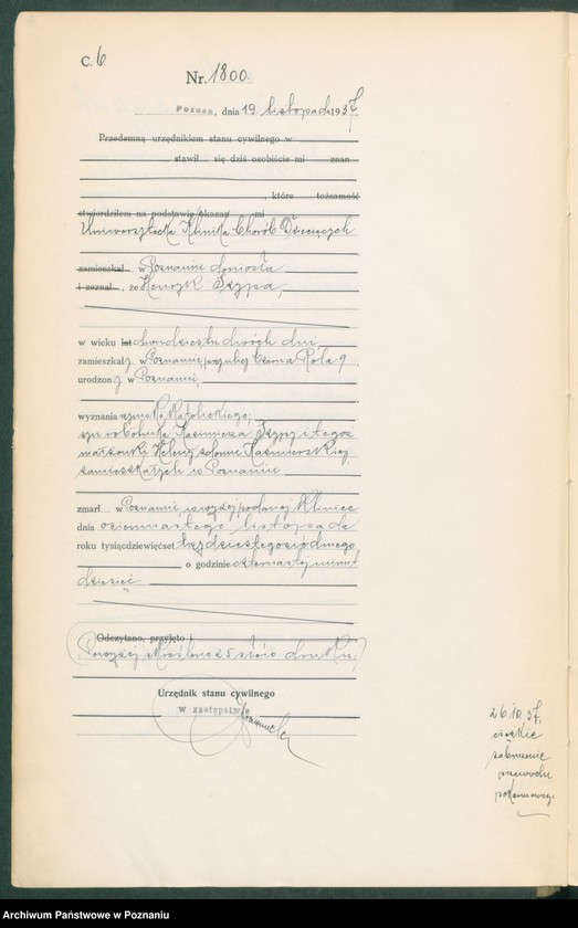 Obraz 8 z jednostki "Księga miejscowa zgonów tom IV [Rejestr główny zgonów]"