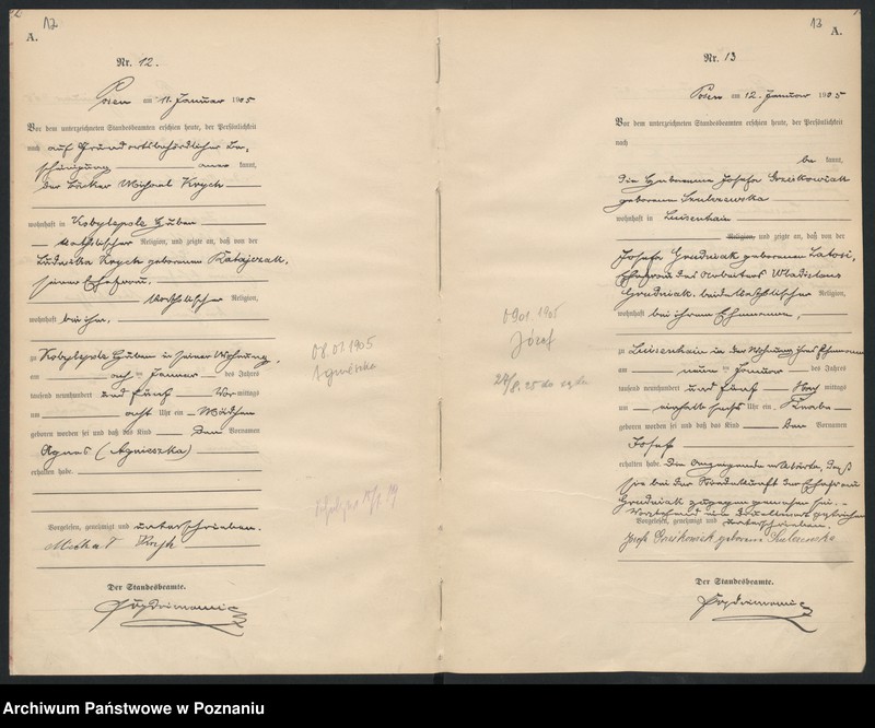 Obraz 9 z jednostki "Księga miejscowa urodzeń"