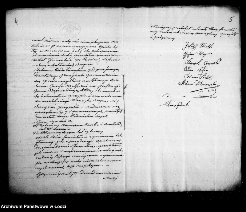 Obraz 7 z jednostki "Akta tyczące się ustanowienia opieki nad nieletnim Henrykiem Wgner po zmarłych Zajbercie i Annie małżonkach Wagner pozostałym synem i dopełnionego spisu inwentarza"
