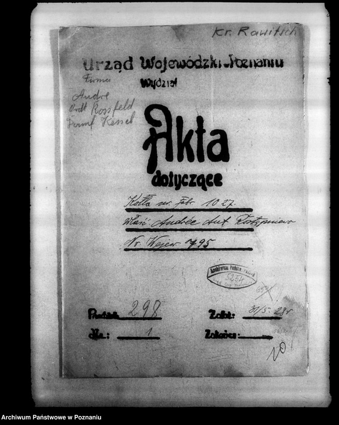 image.from.unit.number "Cegielnia parowa w Rostępniewie powiat rawicki A. Andrea nr woj. kotła 795"