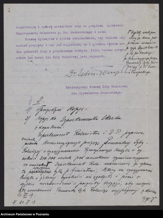 Obraz 4 z jednostki "[Pomorska Izba Rolnicza] - głównie sprawy budżetowe"