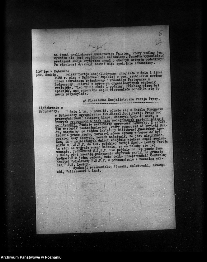 Obraz 10 z jednostki "Sprawozdania sytuacyjne tygodniowe za czas od 29 czerwca do 2 sierpnia 1928 r."