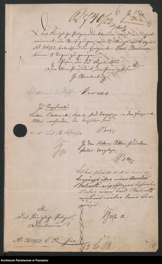 Obraz 11 z jednostki "A. betr. den polnischen Flüchtling Karl Baliński"