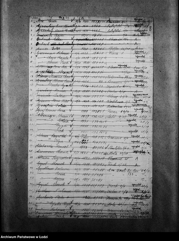 Obraz 11 z jednostki "[Korespondencja z Wydziałem Kart w sprawie skreślenia osób wymeldowanych]"