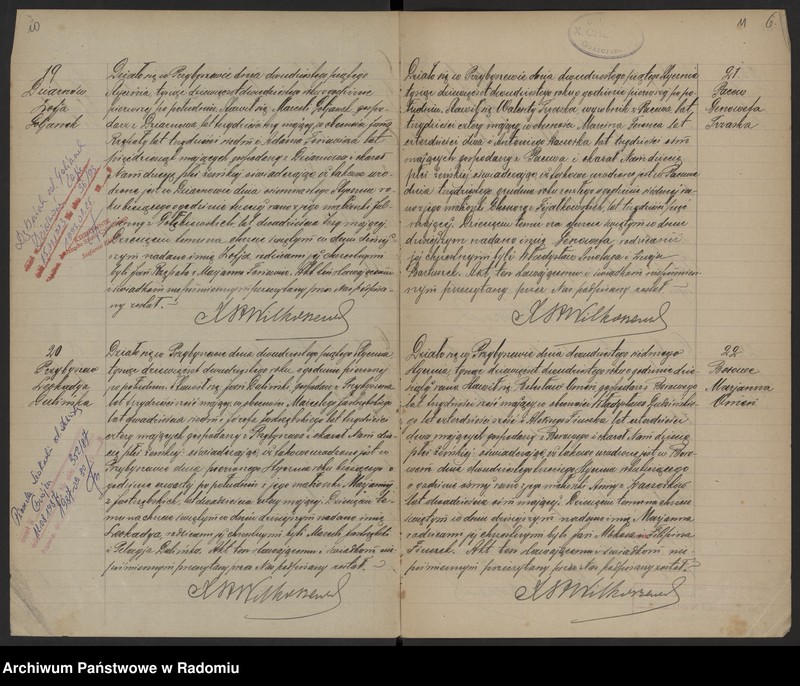 image.from.unit.number "[Duplikat akt urodzonych, zaślubionych i zmarłych parafii Przybyszew w 1920 roku]"