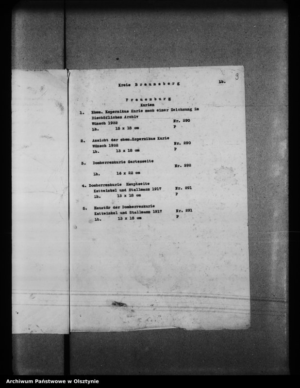 image.from.unit.number "Katalog der Lichtbilder des Provinziellen Denkmalarchievs"