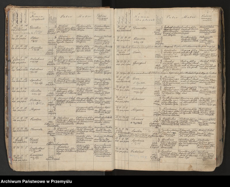 image.from.unit.number "Księga urodzeń, małżeństw, zgonów miejscowości Łopuszka Wielka"