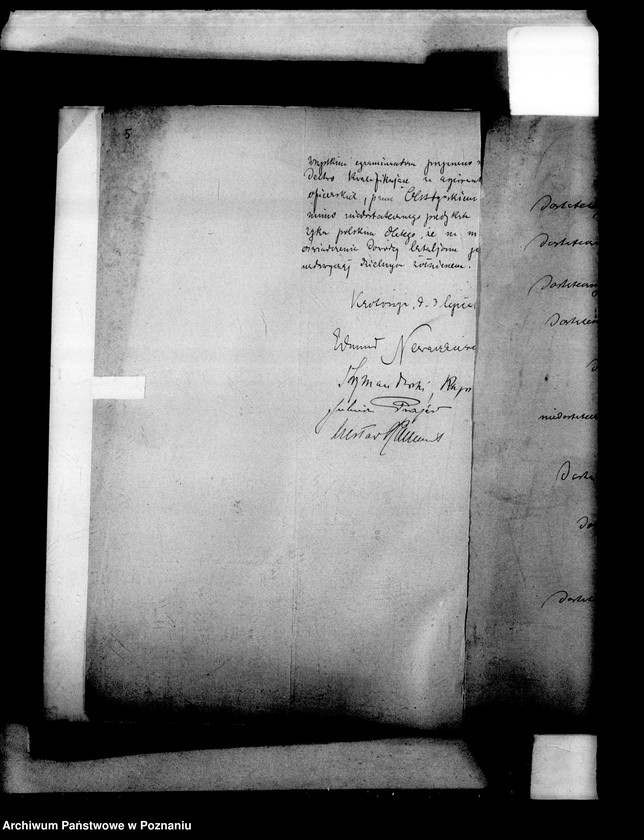 Obraz 8 z jednostki "Protokoły z egzaminu dojrzałości dla aspirantów oficerskich"