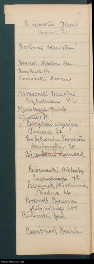 Obraz 5 z jednostki "[Skorowidz alfabetyczny milicjantów VIII-go Komisariatu Milicji Obywatelskiej]"