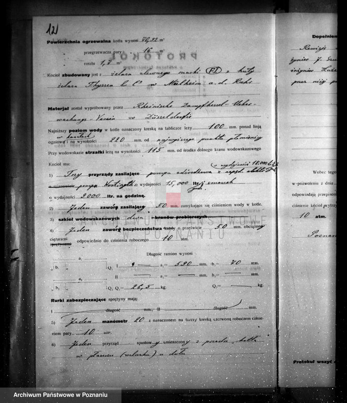 Obraz 15 z jednostki "H. Cegielski - T. A. Oddział III - Poznań nr woj 50 nr kotła 807"