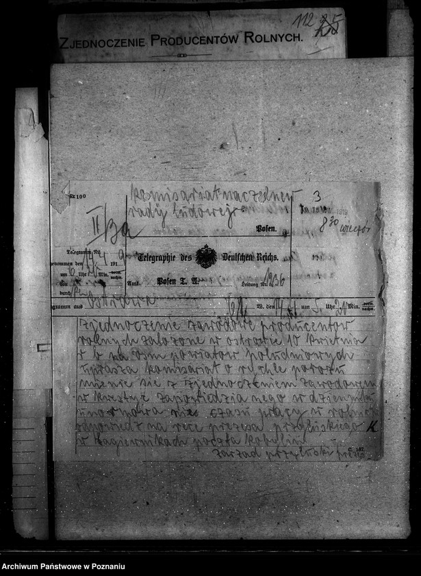 Obraz 7 z jednostki "Sprawy szczegółowo-administracyjne Zjednoczenie Producentów Rolnych"