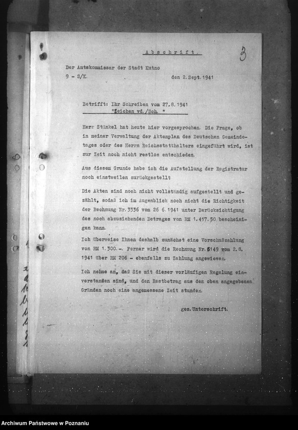 Obraz 7 z jednostki "Aufbau der Registraturen bei den Amtskommissaren"