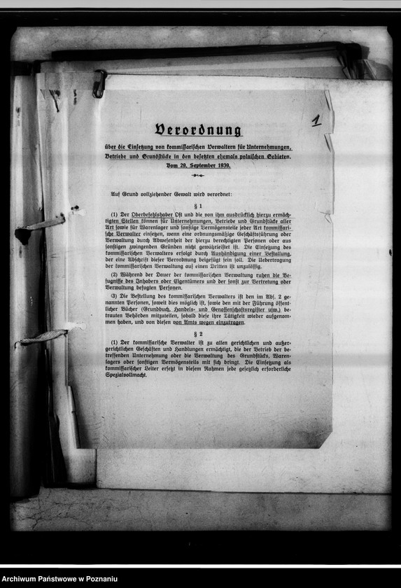 Obraz 5 z jednostki "Beschlagnahme und Einziehung reichsfeindlichen Vermögen."