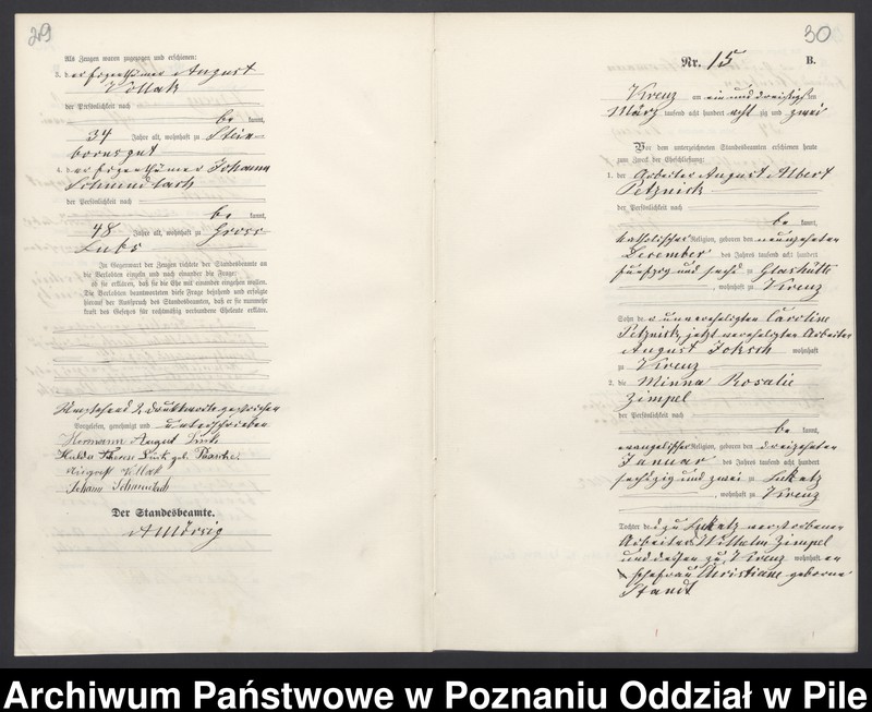 Obraz 18 z jednostki "Księga małżeństw"