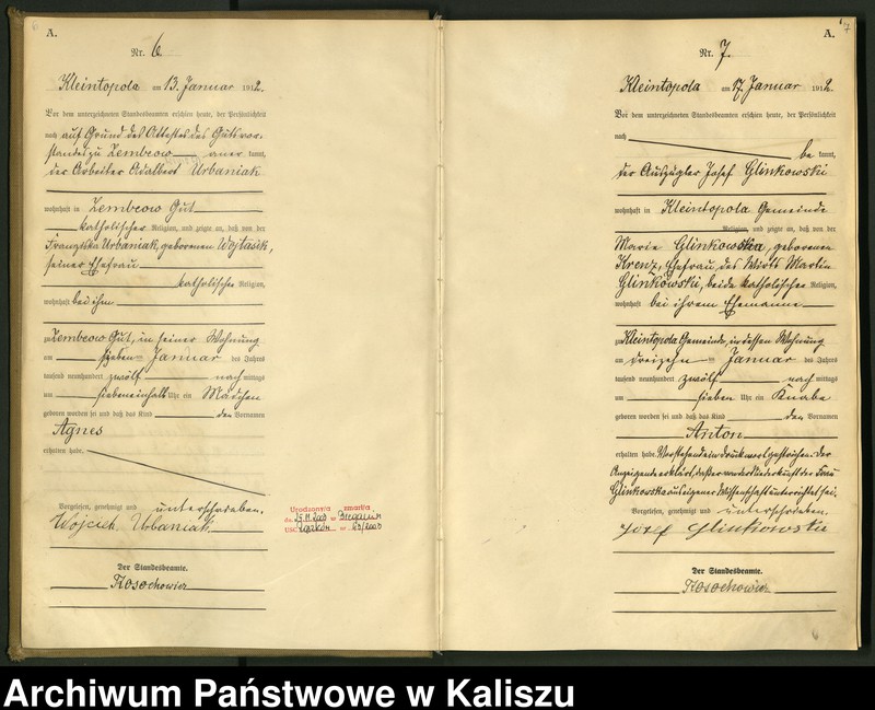 Obraz 7 z jednostki "[Księga urodzeń]"