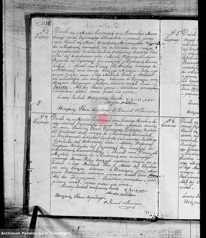 image.from.unit.number "Duplikat urodzonych, zaślubionych i umarłych Żydów w okręgu Łoździeje w roku 1857"