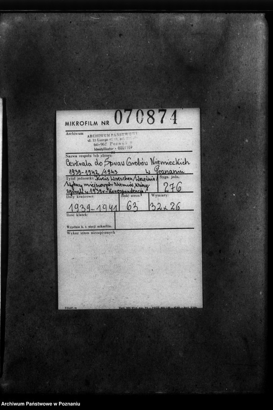 Obraz 2 z jednostki "Kreis Wreschen (Września). Wykazy miejscowych Niemców, którzy zginęli w 1939 roku - korespondecja"