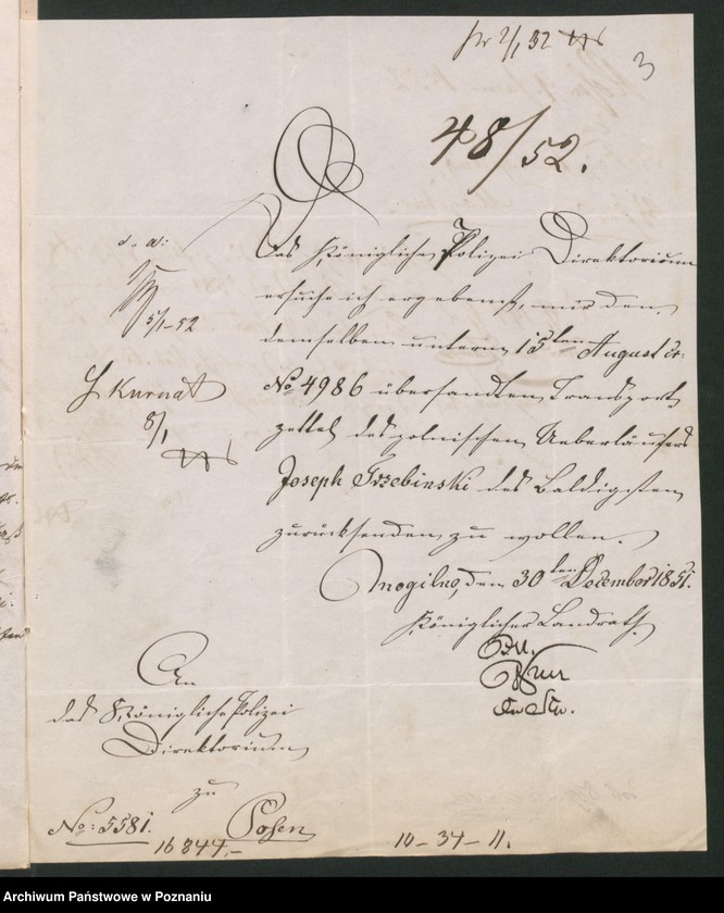 Obraz 7 z jednostki "A. betr. den polnischen Überläufer Joseph Trzebiński"