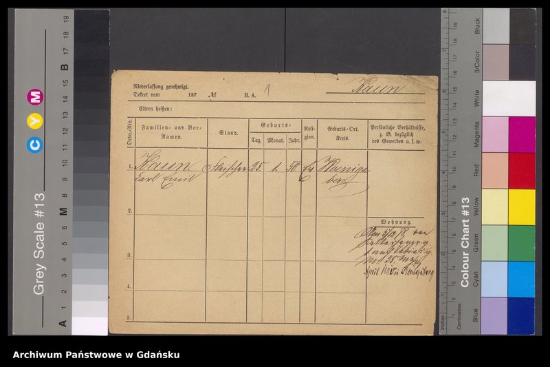 image.from.unit.number "Karty meldunkowe: Kaun - Kecker"