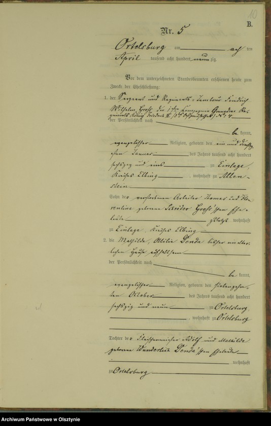 image.from.unit.number "Heiraths-Haupt-Register Nr 1 - 16"