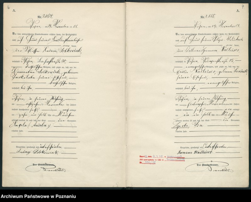 Obraz 6 z jednostki "Księga miejscowa urodzeń"