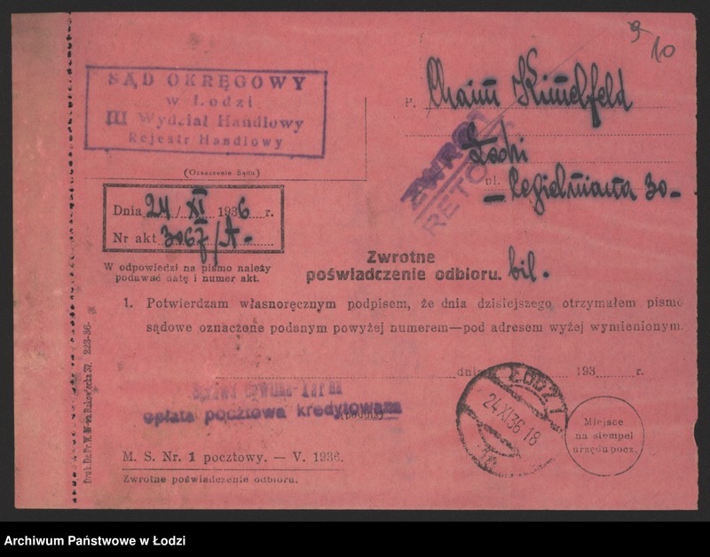 Obraz 12 z jednostki "„Cham Kimelfeld” – sprzedaż towarów łokciowych"