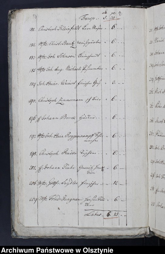 image.from.unit.number "Beläge zur Sackheimsche Kirchen Rechnung"