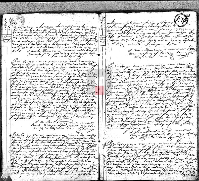 image.from.unit.number "Akta Cywilne Małżeństwa Gminy Krasnopolskiey Powiatu Seyneńskiego Województwa augstowskiego Roku 1817."