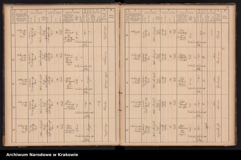 image.from.unit.number "Księga obejmująca wpisy wypadków śmierci Izraelitów w okręgu metrykalnym Krakowskim na rok 1891"