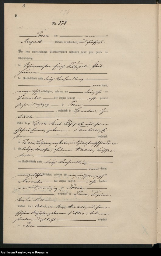 Obraz 10 z jednostki "Księga miejscowa małżeństw tom II [Rejestr główny małżeństw]"