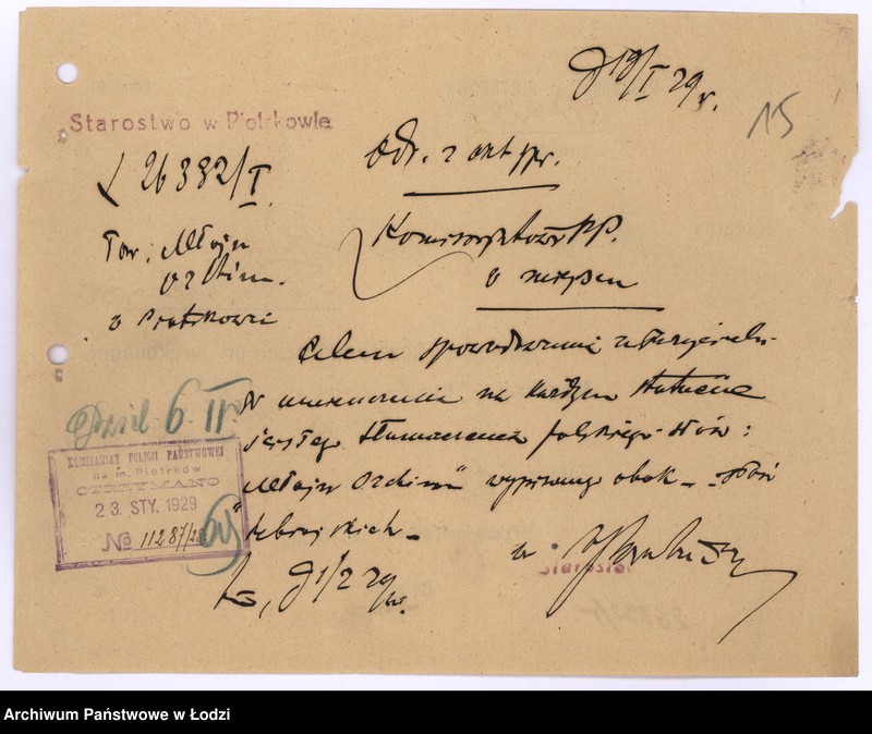 Obraz 18 z jednostki "T-wo Opieki nad Biednymi Żydami w Piotrkowie"