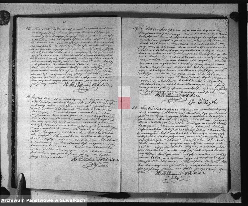 image.from.unit.number "Duplikat urodzonych, zaślubionych i umarłych parafii sejneńskiej z roku 1852"