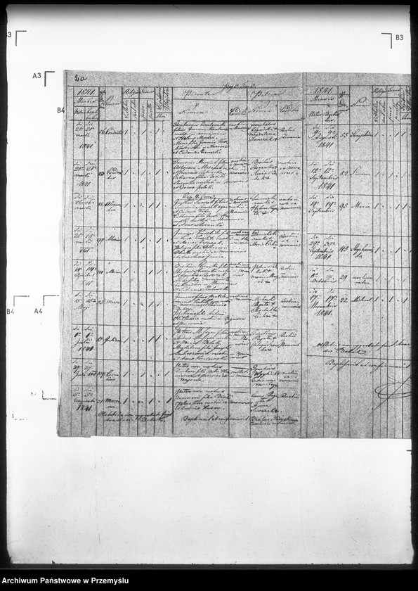 Obraz 7 z jednostki "[Kopie ksiąg metrykalnych parafii Nowa Wieś z filią Łosie (dekanat Muszyna)]"
