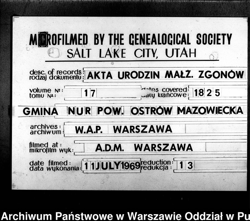 image.from.unit.number "Akta urodzeń, małżeństw, zgonów"