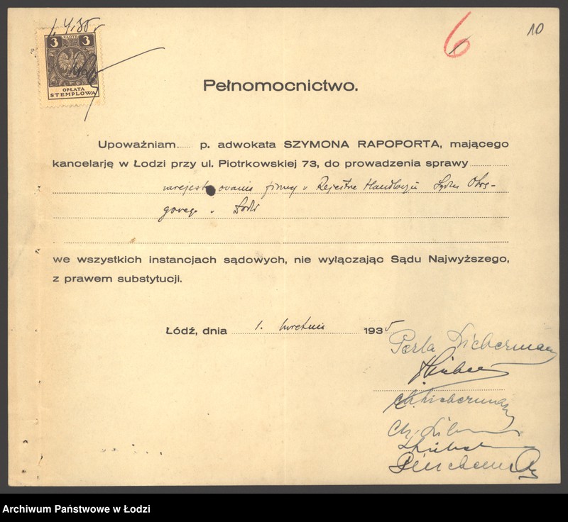 Obraz 12 z jednostki "Dom Handlowy- Hersz Mordka Lieberman"